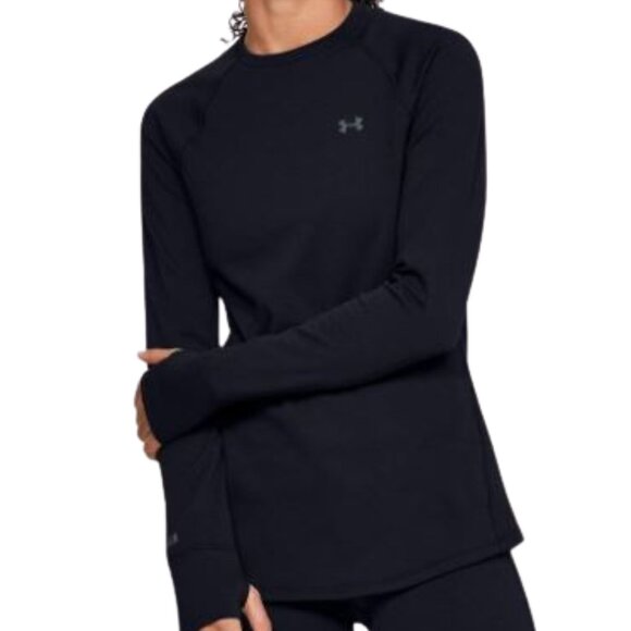 Under Armour Women's Base Crew 2.0 Black Size Large - Picture 1 of 2